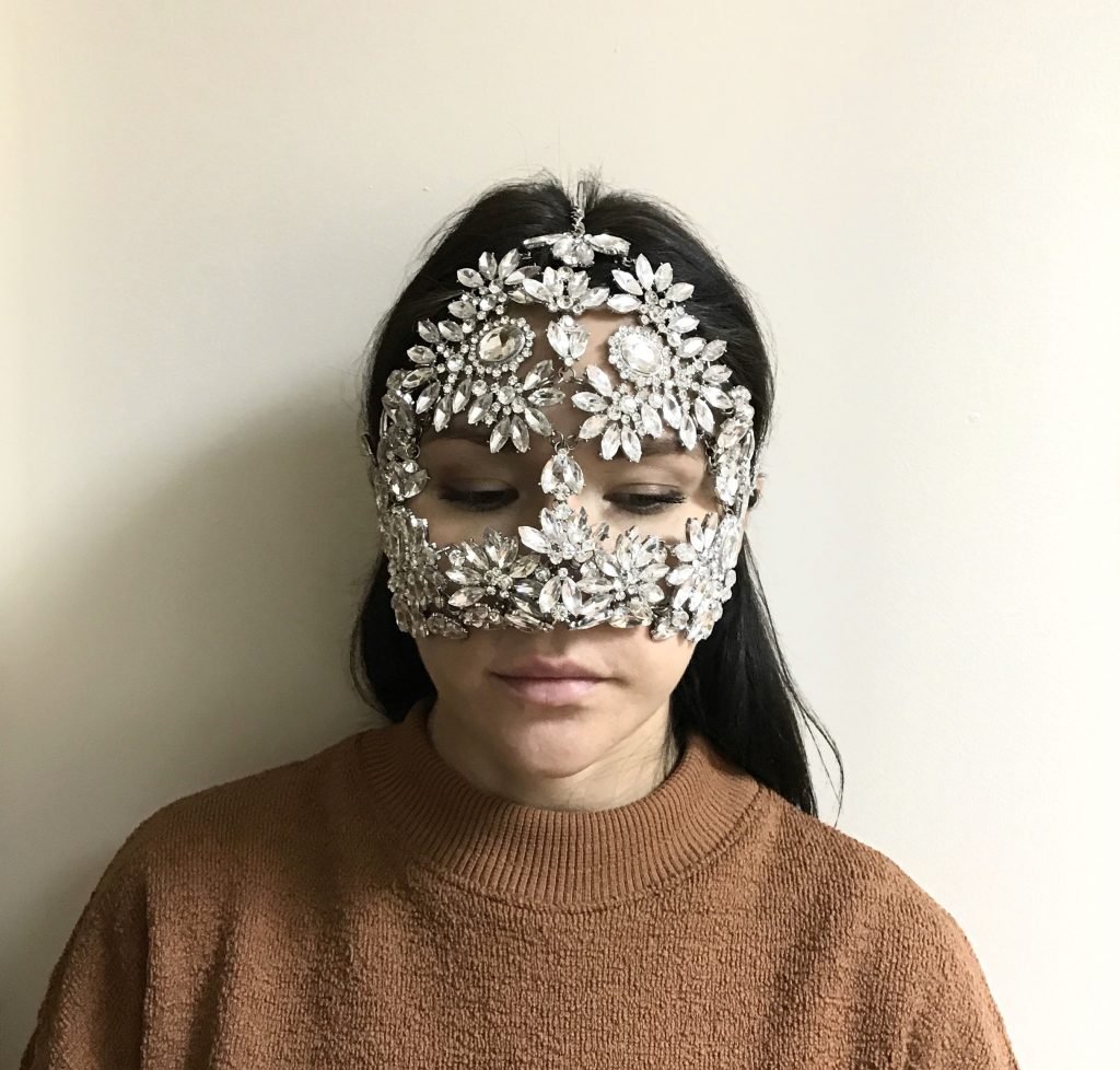 Crystal Face Mask Iva, Face Accessory GetMan Jewelry